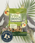 Higgins Vita Seed Cockatiel Food 5 lb Premium Seed Blend w/ Probiotics & DHA