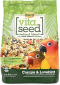 Higgins Vita Seed Conure & Lovebird Food 2.5 lb Premium Seed Blend Probiotics DHA