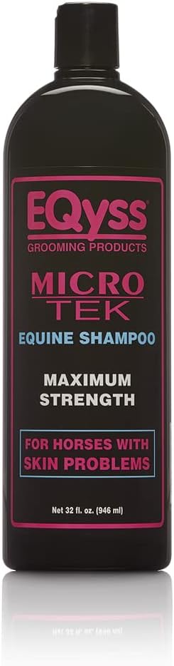 Horse Grooming & Stable Bundle Micro-Tek Shampoo, Grooming Brush, Muffins & Mat