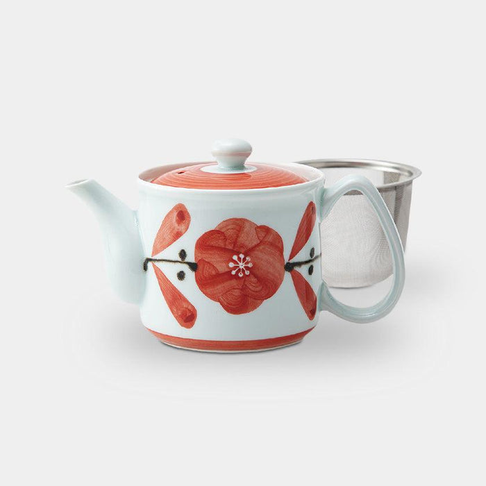 [JAPANESE TEA POT] CIRCLING FLOWERS PATTERN SET OF 2 (LIGHT) | HASAMI WARES| SAIKAI TOKI