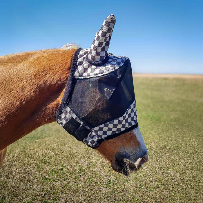 Jeffers Expression Deluxe Mesh Horse Fly Mask with Ears
