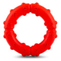 Jeffers Paw Ring Tugger Natural Rubber Dog Dental Chew & Fetch Toy