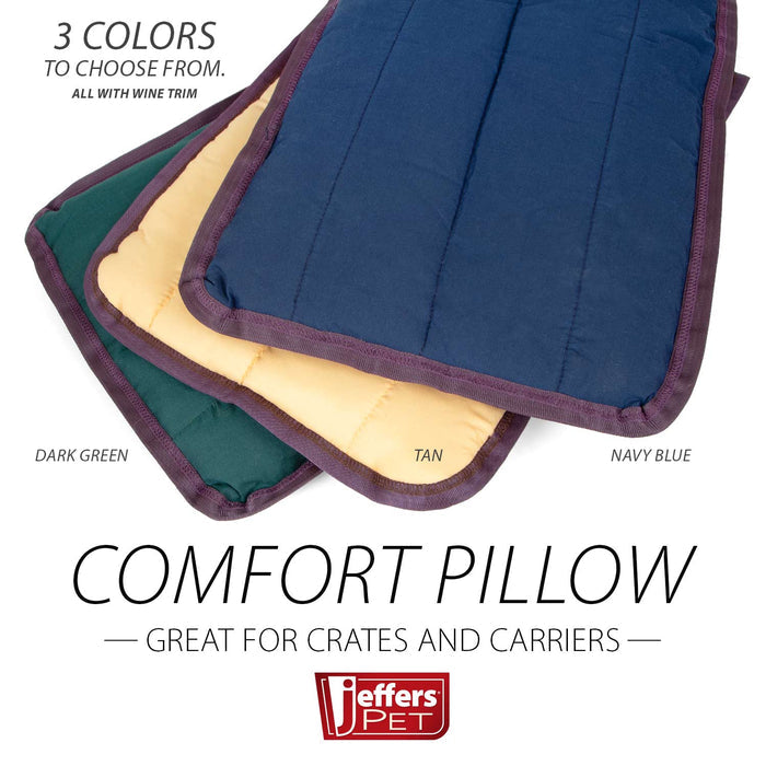 Jeffers Pet Washable Comfy Dog Pillow for Crates, Carriers, or Lounging