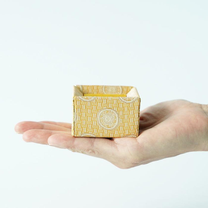 [JEWELRY CASE] AJIRO RING CASE (YELLOW) | EDO ART DOLLS | KAKINUMA DOLLS