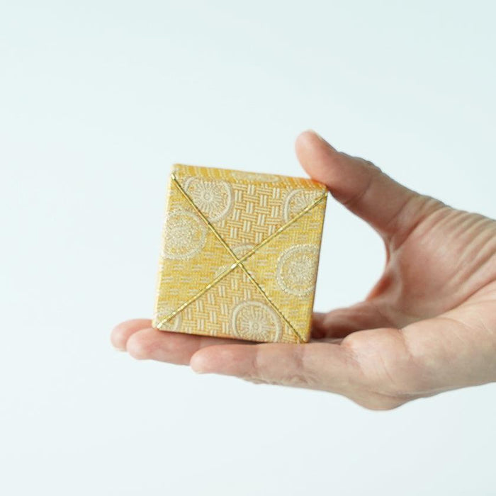 [JEWELRY CASE] AJIRO RING CASE (YELLOW) | EDO ART DOLLS | KAKINUMA DOLLS