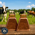 Kentucky Long Distance Cowbell with Roller Eye Copper Finish 3-7/8" 2-Pack