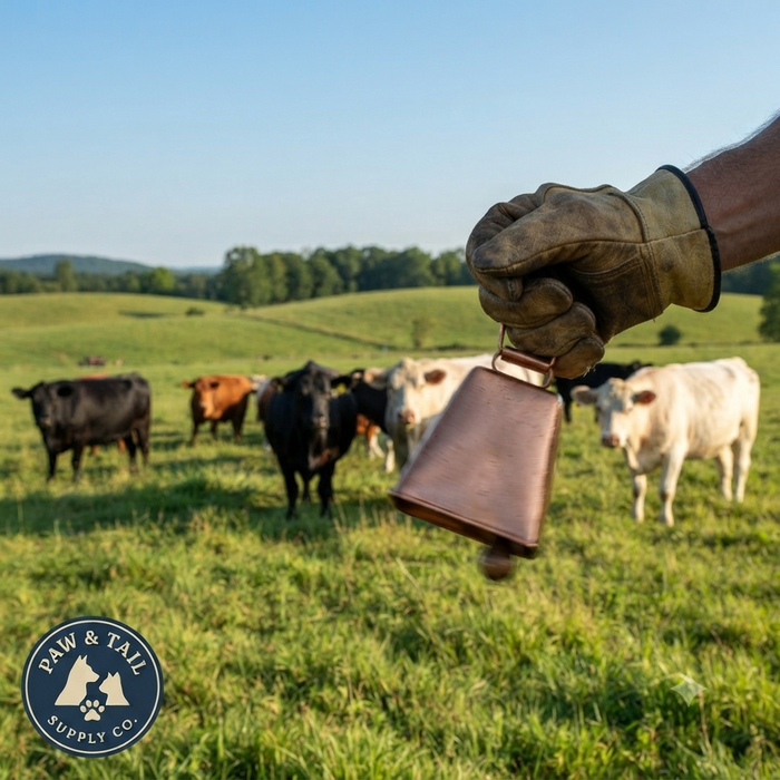 Kentucky Long Distance Cowbell with Roller Eye Copper Finish 3-7/8" 2-Pack