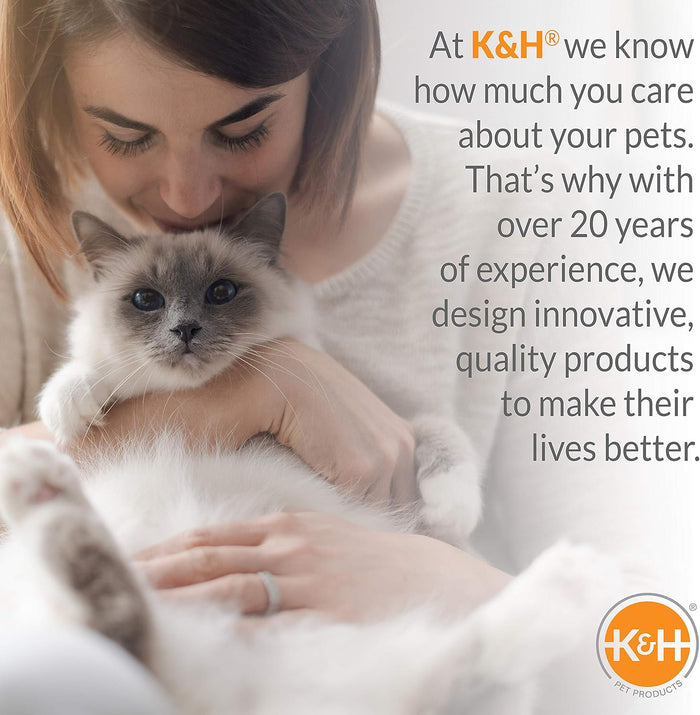K&H Heated Outdoor Kitty Pad Petite Waterproof Cat Heating Mat Tan 9x12