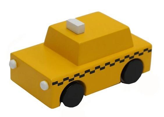 Kiko + GG New York Taxi Pull Back Wooden Car.