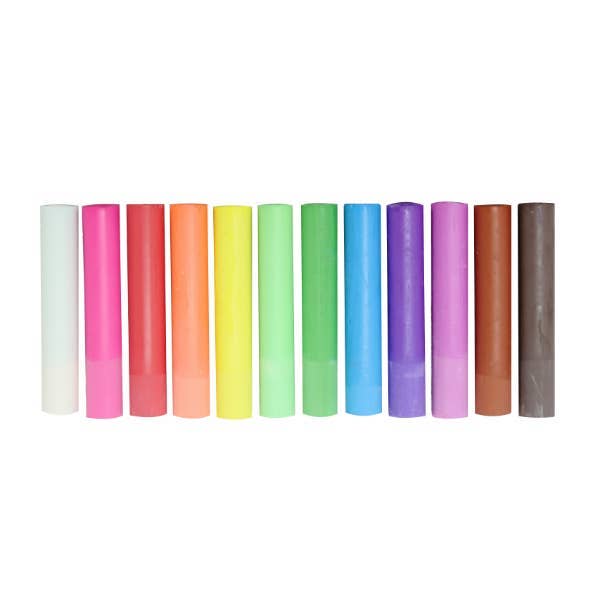 Kitpas Rikagaku Dustless Art Chalk 12 Colours: SOLD OUT