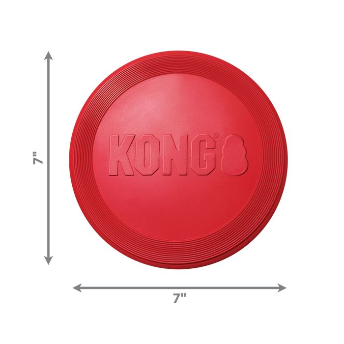 KONG Red Rubber Flyer Dog Toy