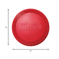 KONG Red Rubber Flyer Dog Toy
