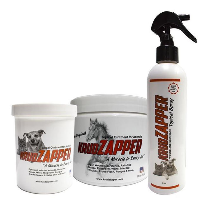 Krudzapper Animal Skin & Coat Ointment Multi-Animal Care 8 oz.
