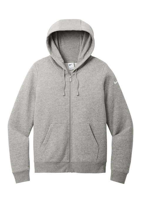 Ladies Nike Club Fleece Sleeve Swoosh Full-Zip Hoodie