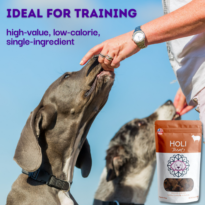 Lamb Liver Dog Treats - Freeze Dried - Single Ingredient