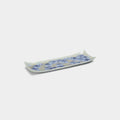 [LARGE PLATE (PLATTER)] FLOWER CRYSTAL (GINFUJI) LONG PLATE | TOUAN | KYOTO-KIYOMIZU WARES
