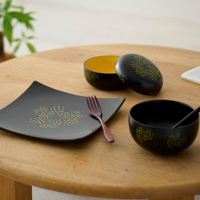 [LARGE PLATE (PLATTER)]  MIMOSA | LACQUERWARE | ISUKE