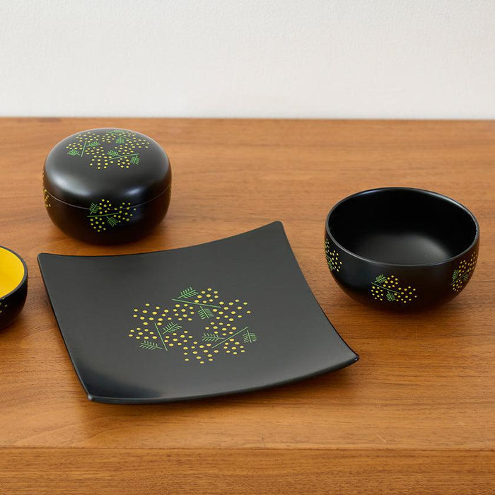 [LARGE PLATE (PLATTER)]  MIMOSA | LACQUERWARE | ISUKE