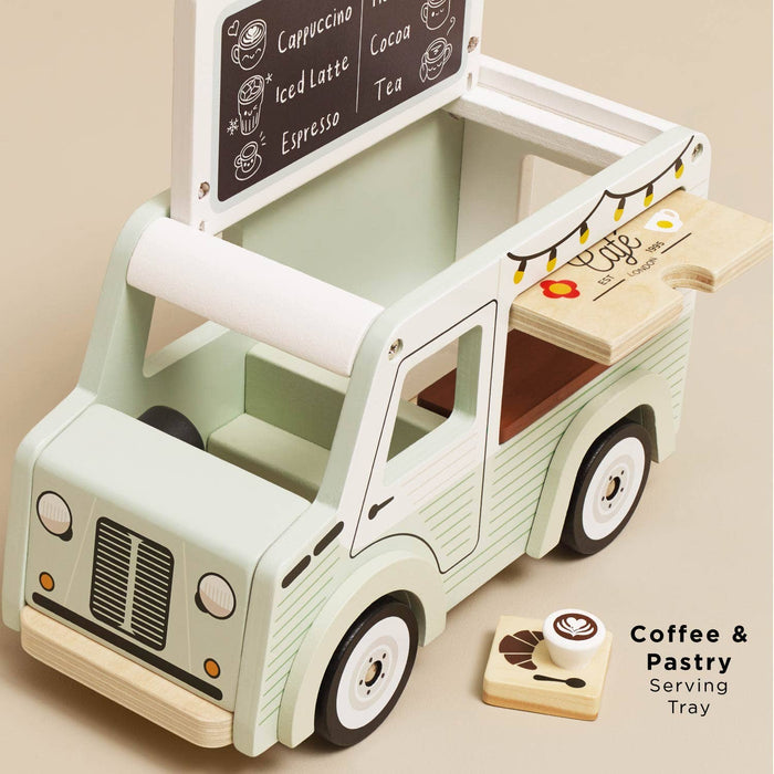 Le Toy Van Mobile Café Van – FSC® Wooden Pretend Play Set NEW ARRIVAL