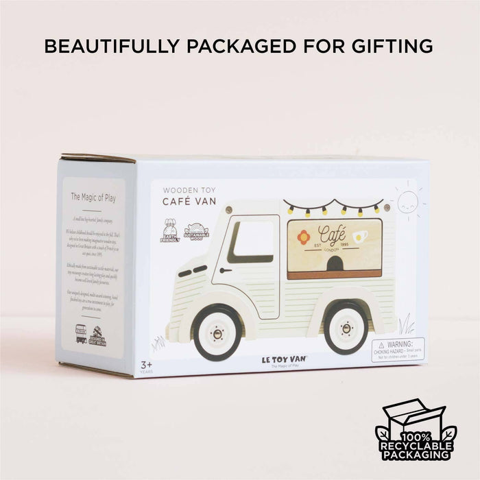 Le Toy Van Mobile Café Van – FSC® Wooden Pretend Play Set NEW ARRIVAL