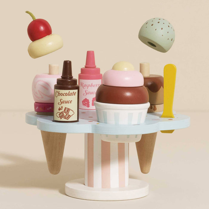 Le Toy Van Wooden Ice Cream Stand & Toppings: LAST CHANCE
