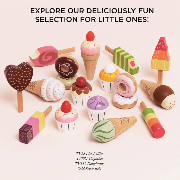 Le Toy Van Wooden Ice Cream Stand & Toppings: LAST CHANCE