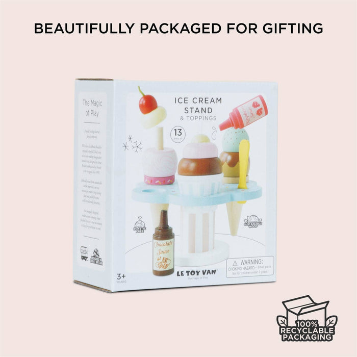 Le Toy Van Wooden Ice Cream Stand & Toppings: LAST CHANCE