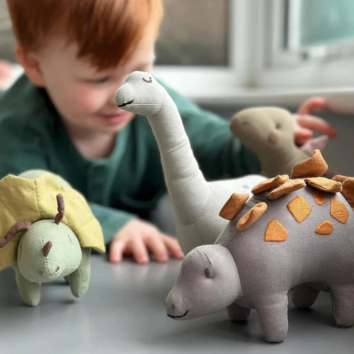 Linen Dinosaur Steggy Stegosaurus NEW ARRIVAL - Ruby & Grace