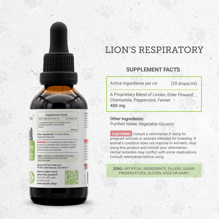 Lion's Respiratory - Healthy Respiratory System Support in Cats