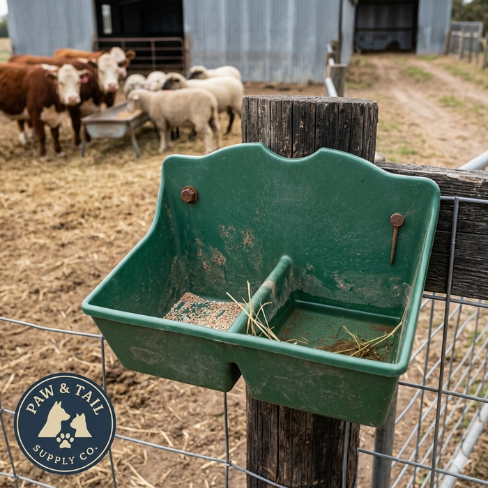 Little Giant 1 Quart Mineral Feeder Green Livestock Salt Block Holder Mountable 2PCK