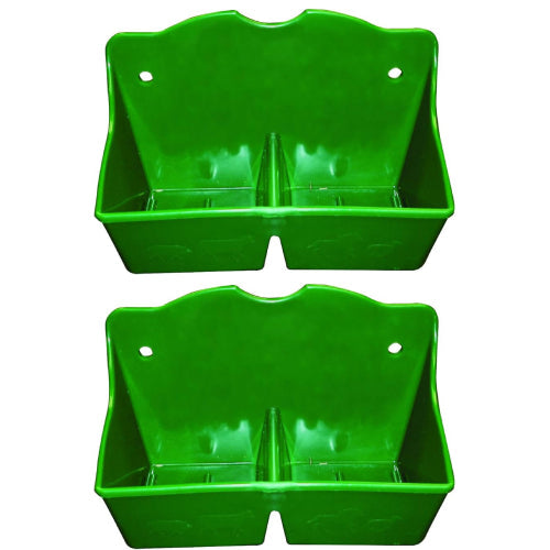 Little Giant 1 Quart Mineral Feeder Green Livestock Salt Block Holder Mountable 2PCK