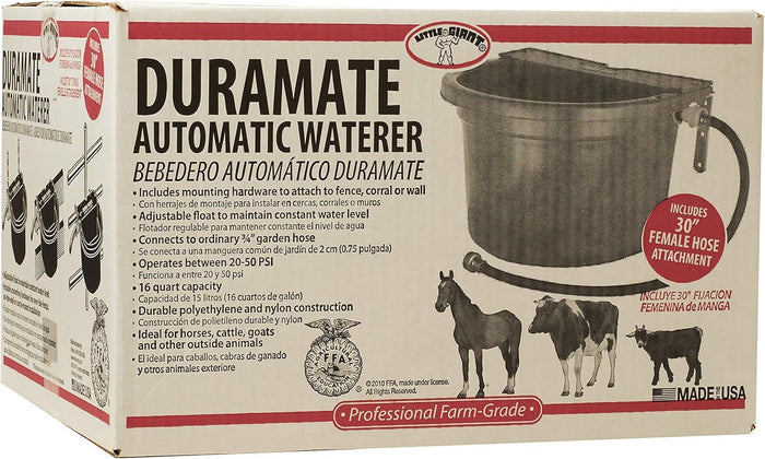 Little Giant 4Gal Waterer + Durvet Vitamins & Electrolytes 4oz 3PCK Livestock Bundle