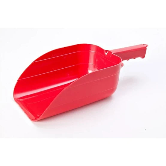 Little Giant 5 Pint Plastic Utility Scoop Red Feed Grain Food Scoop 2-Pack