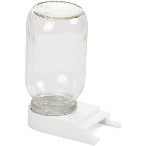 Little Giant Beehive Entrance Feeder Glass Jar Bee Syrup Feeder 1 Quart 2-Pack