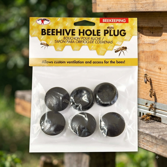 Little Giant Beehive Hole Plugs Beekeping Hive Entrance Ventilation 6-Pack
