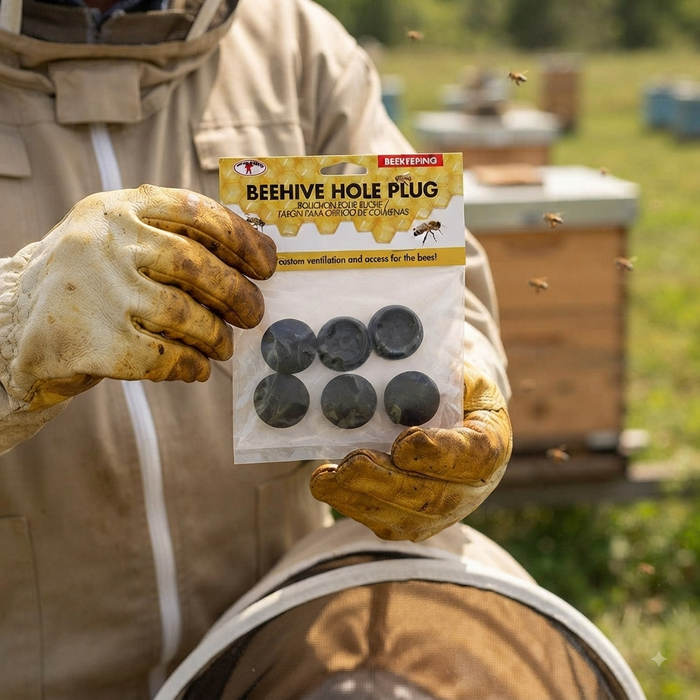 Little Giant Beehive Hole Plugs Beekeping Hive Entrance Ventilation 6-Pack