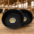 Little Giant Duraflex Rubber Feed Pan 8 Quart 2 Gallon Horses & Livestock 2-Pack