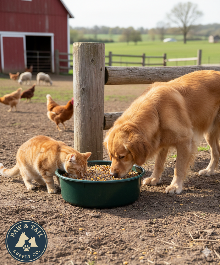 Little Giant DuraFlex Utility Feed Pan 5Qt Green Livestock Animal 2PCK