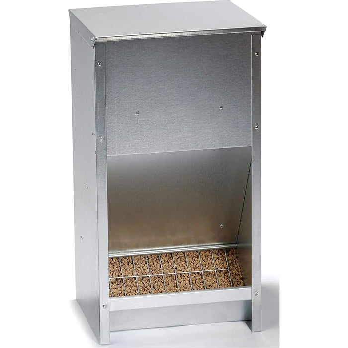 Little Giant Steel Galvanized High Capacity Poultry Feeder Up To 25lbs Little Giant