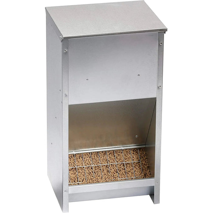 Little Giant Steel Galvanized High Capacity Poultry Feeder Up To 25lbs Little Giant
