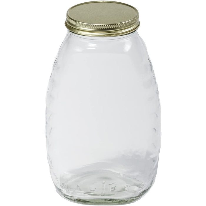 Little Giant Honey Jars With Glass Lid 16 Oz. 12-Pack Little Giant