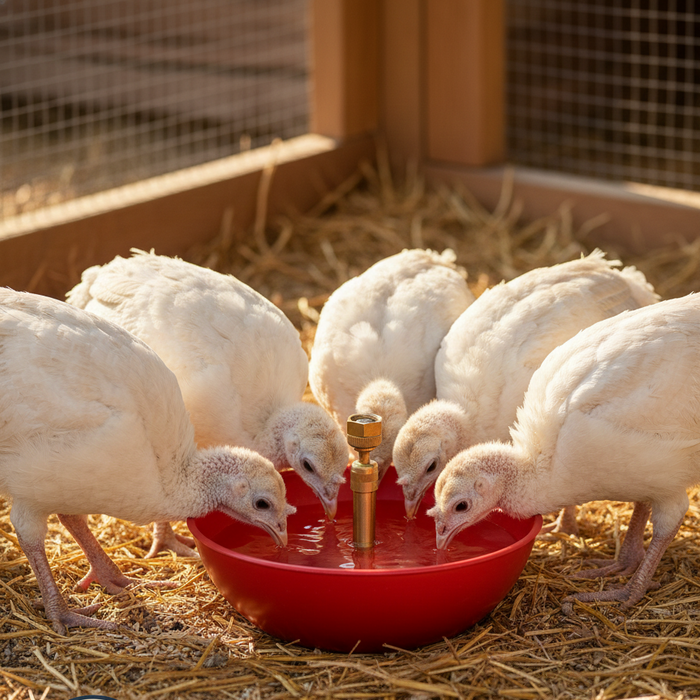 Little Giant King Size Automatic Poultry Waterer 1.5 Quart for Turkey Game Birds 2-Pack