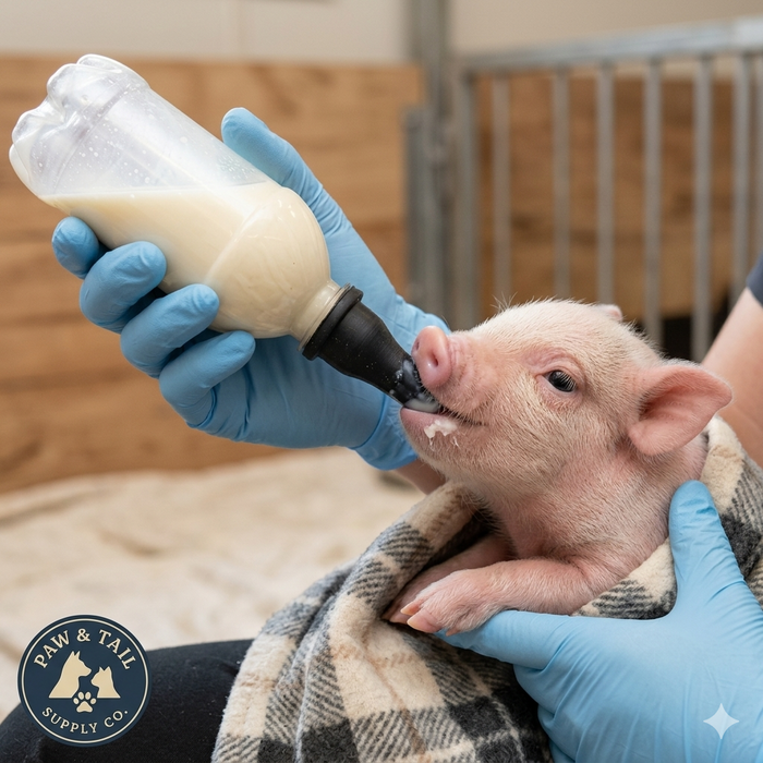 Little Giant Lamb Nursing Bottle Screw-On Nipples Feeding Solution for Lambs Single