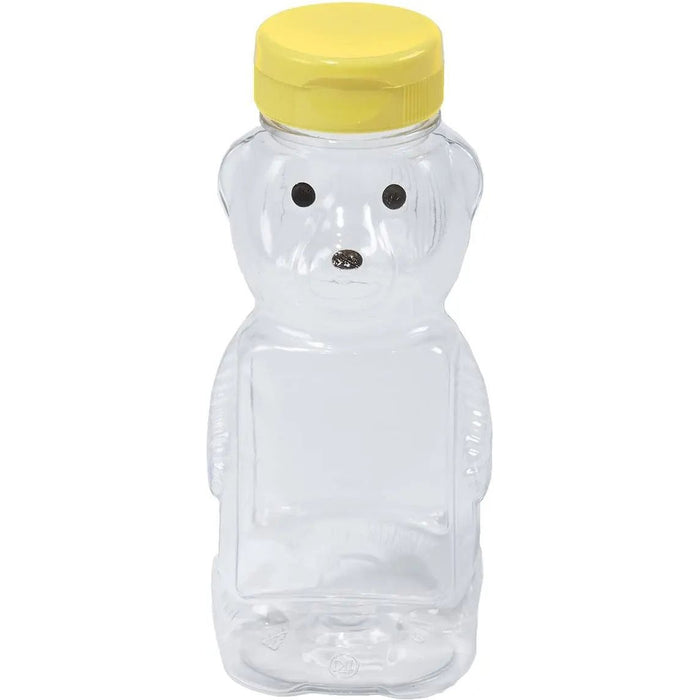 Little Giant Plastic Bear Bottle Honey Squeeze Bottle with Flip-Top Lid 12-Pack Little Giant