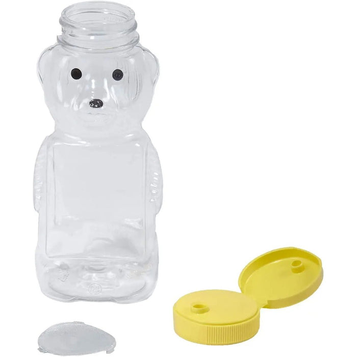 Little Giant Plastic Bear Bottle Honey Squeeze Bottle with Flip-Top Lid 12-Pack Little Giant