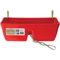 Little Giant Plastic Fence Feeder Livestock Feed Bucket With Clips 16", Assorted Colors