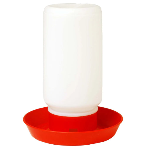 Little Giant Poultry Chicken 1 quart  plastic Waterer Set Red Replacement