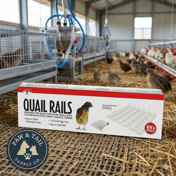 Little Giant Quail Rails Model 6300 Egg Turner 120 Eggs Dishwasher Safe 2-Pack