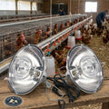 Little Giant Reflector Clamp Heat Lamp 10.5" Chicks Poultry Brooder Fixture 250W 2PCK