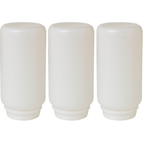 Little Giant Screw-On Poultry Jar Heavy Duty Translucent Plastic Container 1 Quart 3-Pack